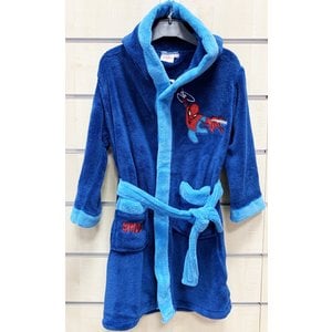 Spiderman Spiderman Badjas - Donker Blauw - Maat 98 Spiderman Spiderman Badjas - Donker Blauw - Maat 98
