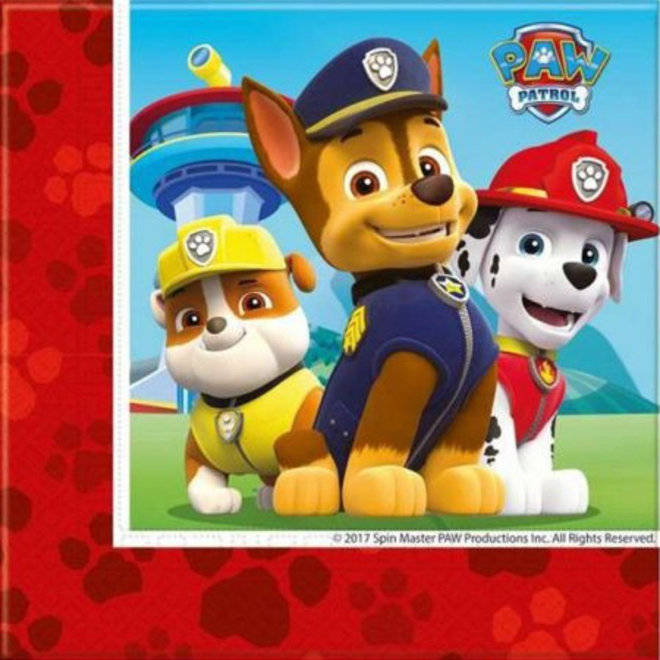 Paw Patrol Servetten - 20 stuks