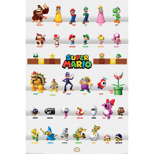 Super Mario Super Mario Bros Karakters - Maxi Poster Super Mario Super Mario Bros Karakters - Maxi Poster