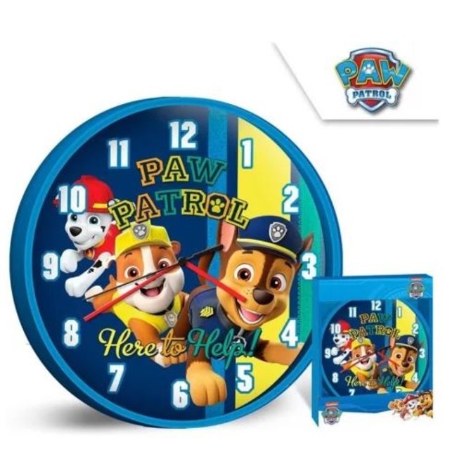 Paw Patrol Wandklok