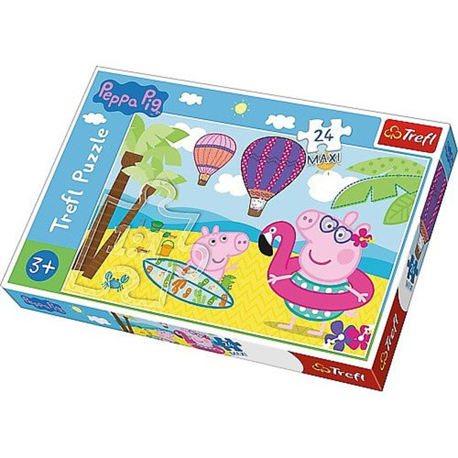 Peppa Pig Puzzel - 24 Maxi stukjes - Trefl