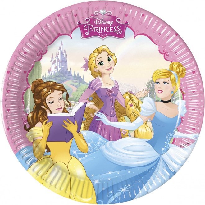 8 Disney Princess Gebaksbordjes