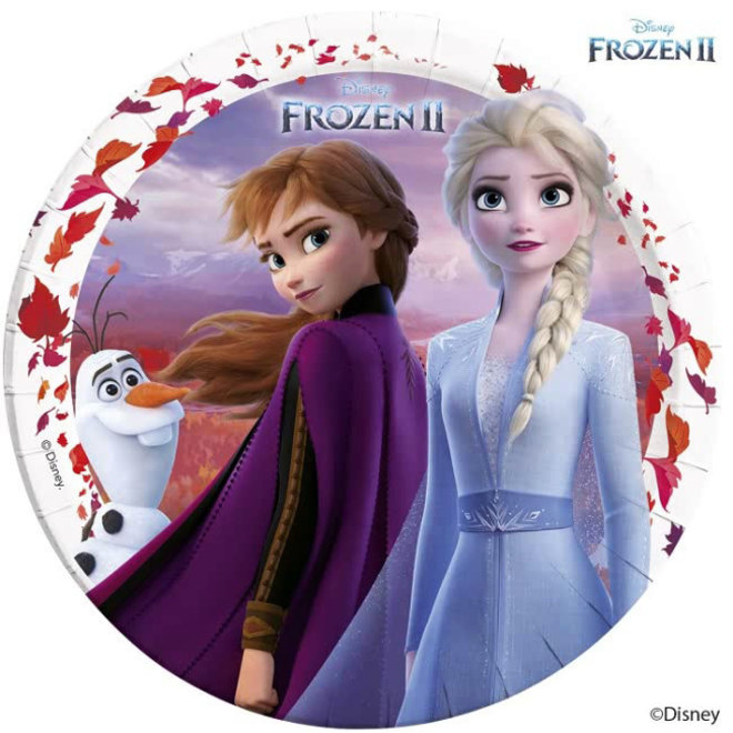 8 Disney Frozen Feestbordjes - Frozen2