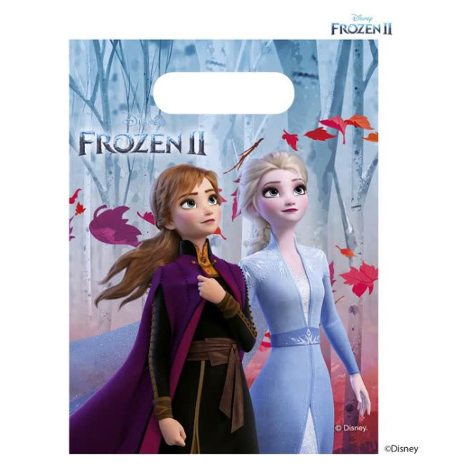 6 Disney Frozen Uitdeelzakjes - Frozen2