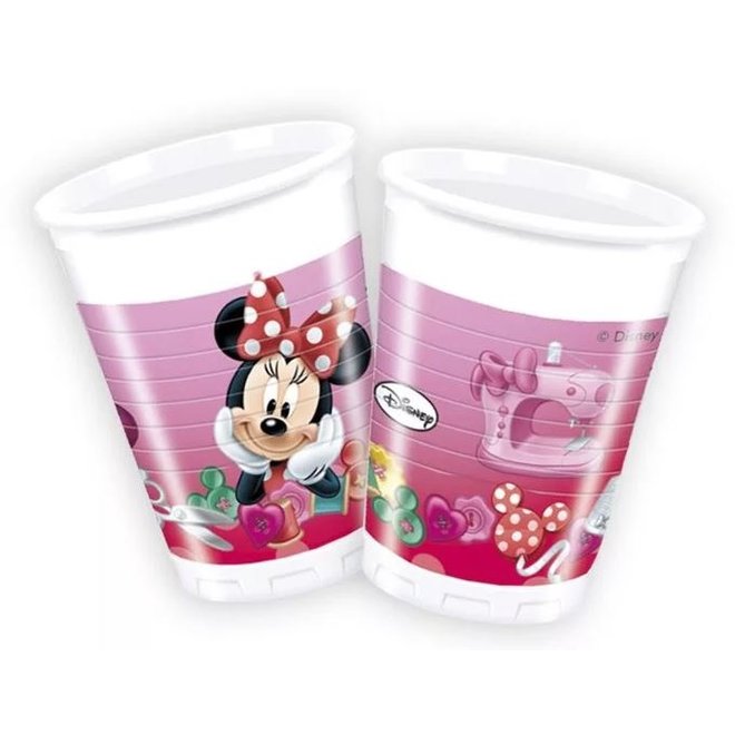 Minnie Mouse Feestbekers - 8 stuks