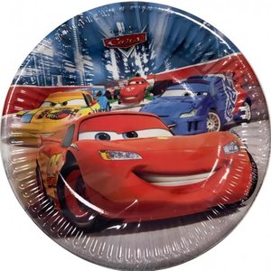 Disney Cars 8 Kartonnen Disney Cars Gebaksbordjes - 19,5 cm Disney Cars 8 Kartonnen Disney Cars Gebaksbordjes - 19,5 cm