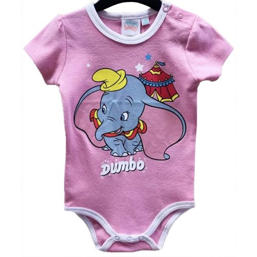 Dombo Dombo Rompertje Roze Korte Mouw - Disney Baby Dombo Dombo Rompertje Roze Korte Mouw - Disney Baby