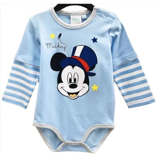 Mickey Mouse Mickey Mouse Rompertje Lange Mouw - Disney Baby Mickey Mouse Mickey Mouse Rompertje Lange Mouw - Disney Baby