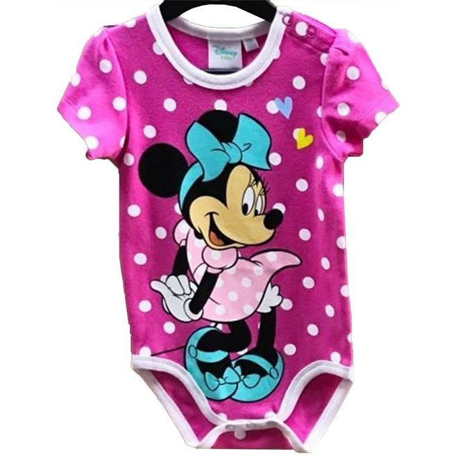 Minnie Mouse Rompertje Roze Korte Mouw - Disney Baby