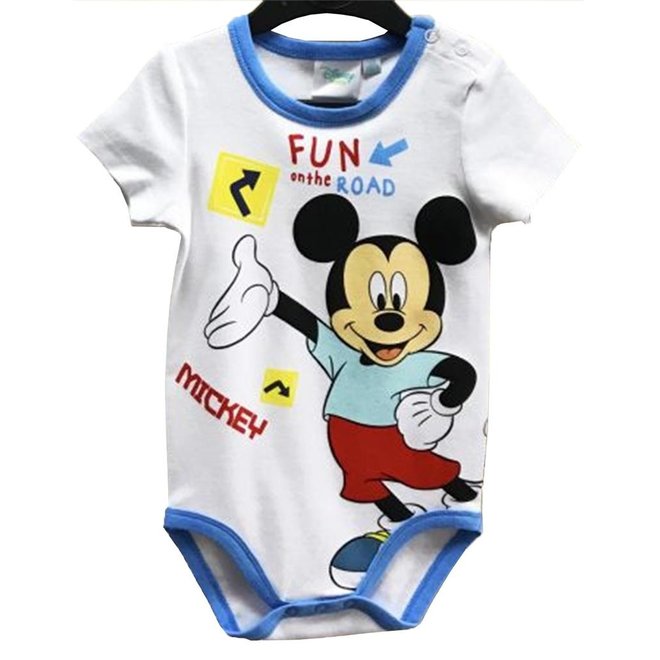 Mickey Mouse Rompertje Korte Mouw - Disney Baby