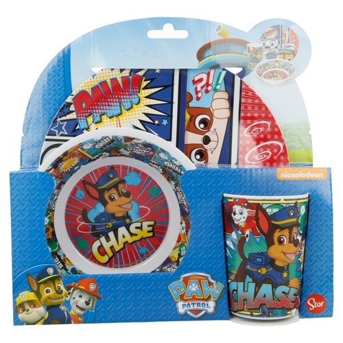 Paw Patrol Paw Patrol Kinderservies Blauw - Melamine Paw Patrol Paw Patrol Kinderservies Blauw - Melamine
