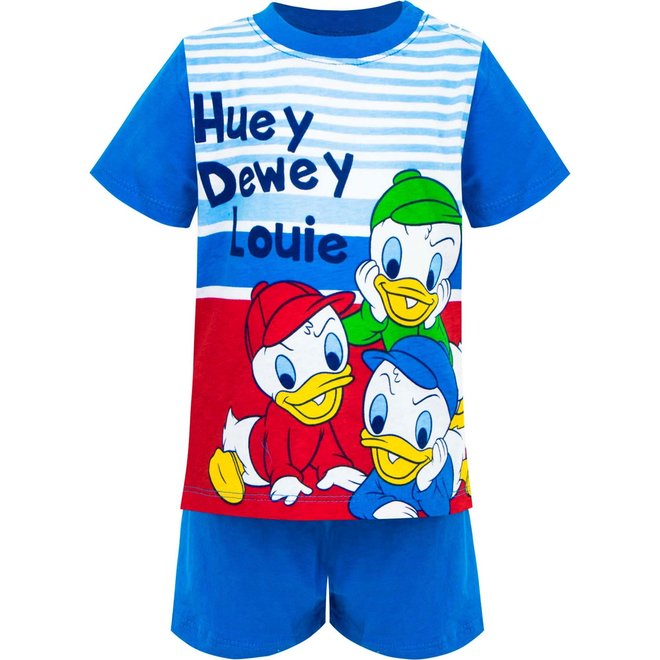 Donald Duck Shortama Kwik, Kwek, Kwak - Licht Blauw