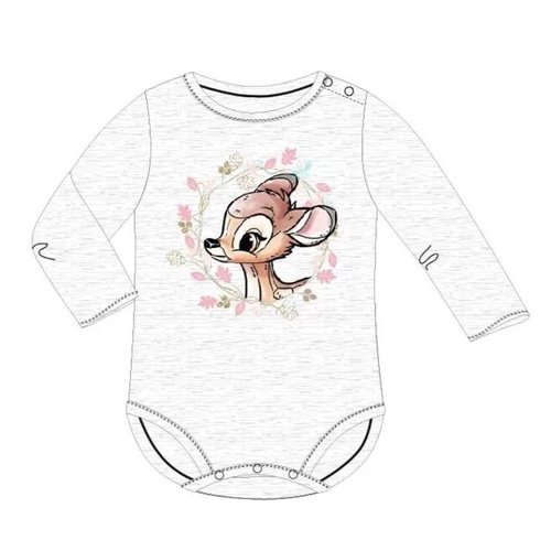 Bambi Bambi Rompertje Grijs Lange Mouw - Disney Baby Bambi Bambi Rompertje Grijs Lange Mouw - Disney Baby