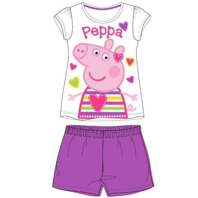 Peppa Pig Shortama - Paars