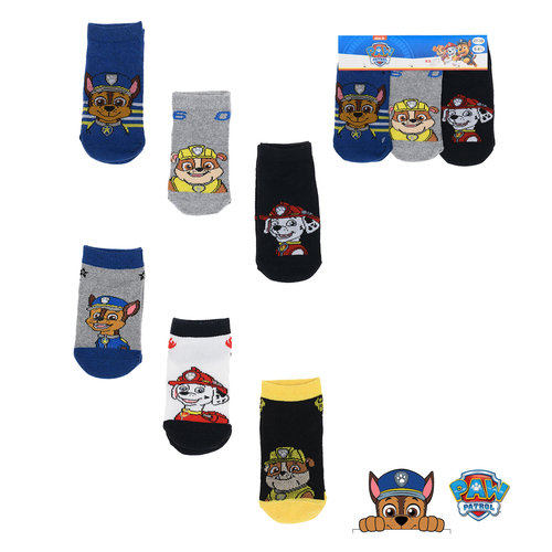 Paw Patrol Paw Patrol Sneakersokken Jongen - 3 paar Paw Patrol Paw Patrol Sneakersokken Jongen - 3 paar