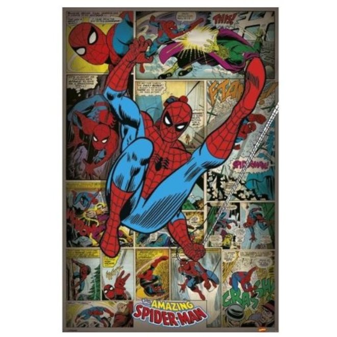 Spiderman Maxi Poster - Comics Retro