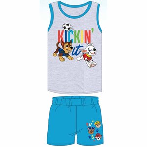 Paw Patrol Paw Patrol Zomer Setje - Aqua/Grijs Paw Patrol Paw Patrol Zomer Setje - Aqua/Grijs