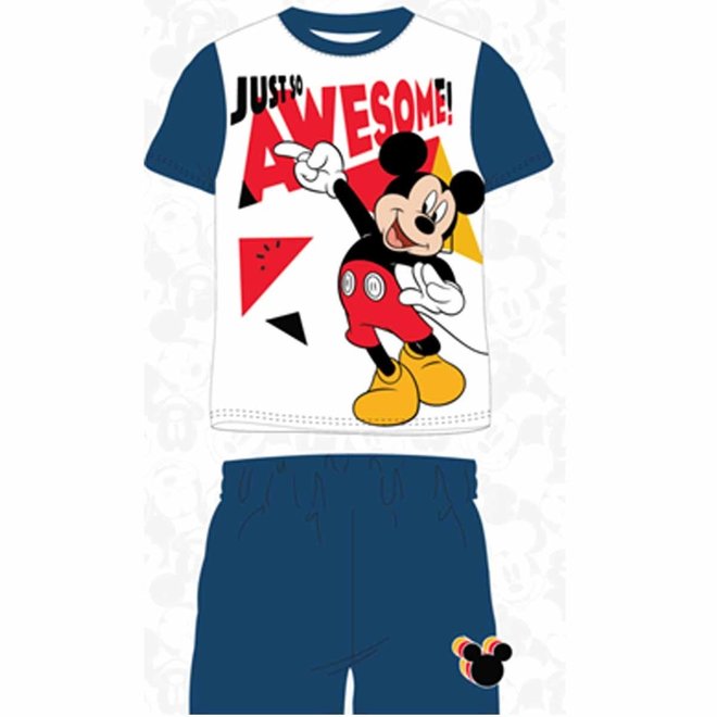 Mickey Mouse Shortama - Wit/Blauw