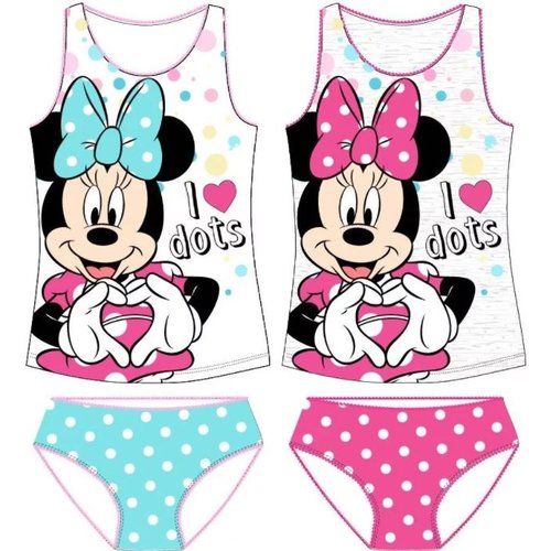 Minnie Mouse Minnie Mouse Ondergoed (2 sets) - Dots - Maat 128/134