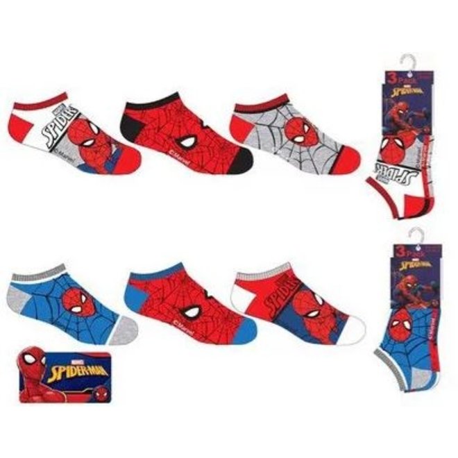 Spiderman Sneakersokken - 3 paar - 123Kinderwinkel