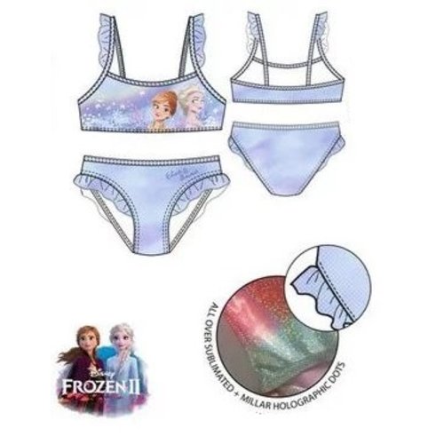 Frozen Disney Frozen Bikini A - Lila/Blauw Frozen Disney Frozen Bikini A - Lila/Blauw