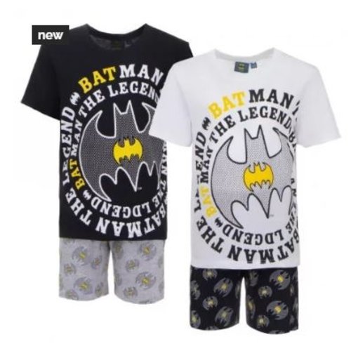 Batman & Superman Batman Shortama - Zwart/Grijs Batman & Superman Batman Shortama - Zwart/Grijs