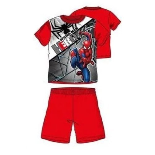Spiderman Spiderman Shortama - Rood Spiderman Spiderman Shortama - Rood