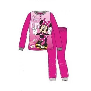 Minnie Mouse Minnie Mouse Pyjama Fuchsia - Maat 128 Minnie Mouse Minnie Mouse Pyjama Fuchsia - Maat 128