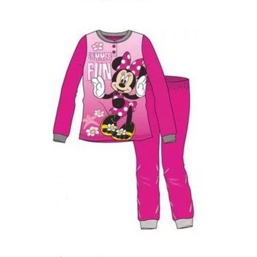 Minnie Mouse Minnie Mouse Pyjama Fuchsia - Maat 128 Minnie Mouse Minnie Mouse Pyjama Fuchsia - Maat 128