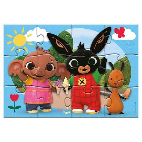 Bing Konijn Bing Konijn 2 in 1 Puzzel - 2 x 12 stukjes Bing Konijn Bing Konijn 2 in 1 Puzzel - 2 x 12 stukjes