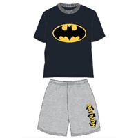 Batman Shortama / Zomer Set - Zwart/Grijs