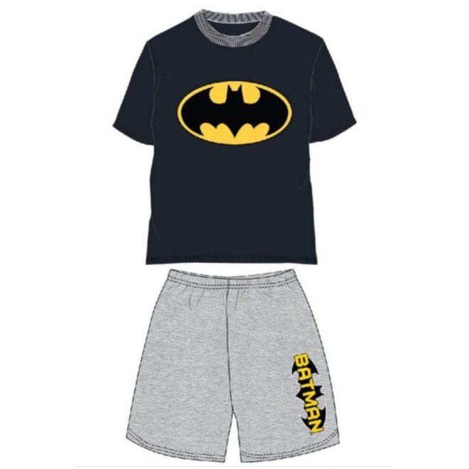 Batman Shortama / Zomer Set - Zwart/Grijs