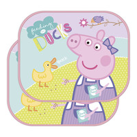 Peppa Pig Auto Zonnescherm - 2 Stuks