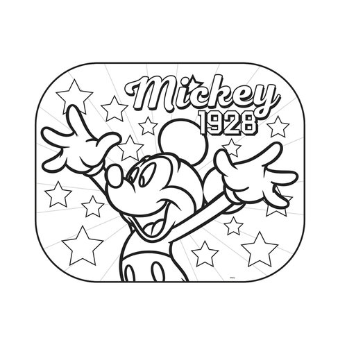 Mickey Mouse Mickey Mouse Auto Zonnescherm - 2 Stuks Mickey Mouse Mickey Mouse Auto Zonnescherm - 2 Stuks