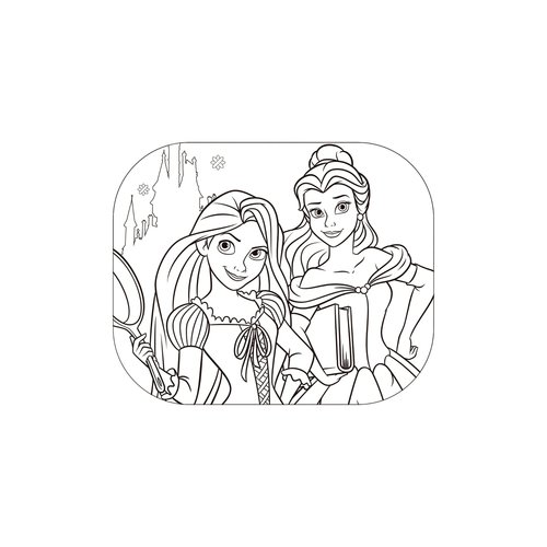 Disney Princess Disney Princess Auto Zonnescherm - 2 Stuks Disney Princess Disney Princess Auto Zonnescherm - 2 Stuks