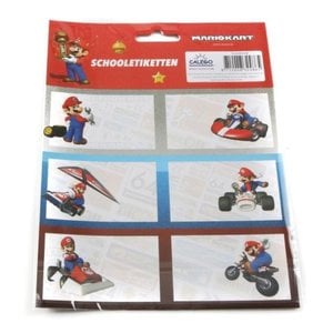 Super Mario Super Mario Schooletiketten - 18 Stuks Super Mario Super Mario Schooletiketten - 18 Stuks
