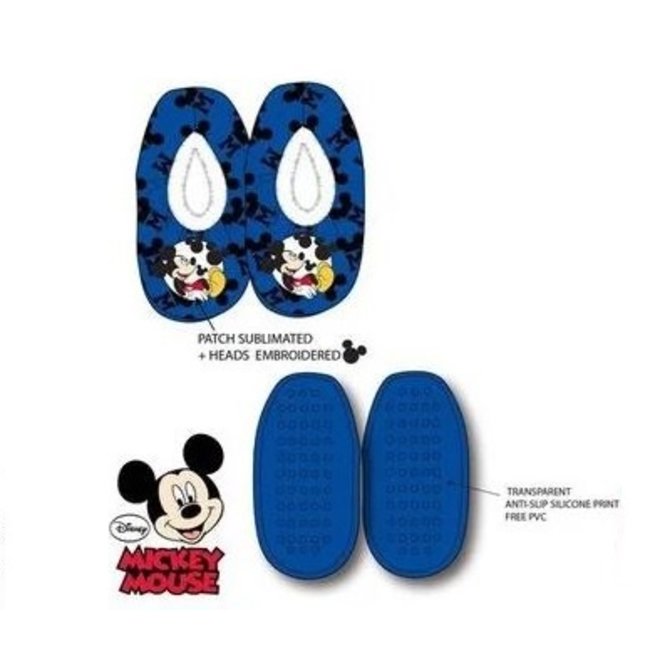 Mickey Mouse Pantoffel Slofjes Blauw - Maat 25/26