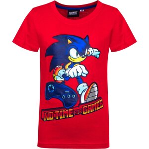 Sonic Sonic T-shirt - Rood - Maat 104 Sonic Sonic T-shirt - Rood - Maat 104