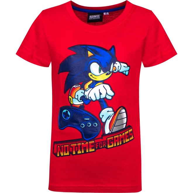 Sonic T-shirt - Rood - Maat 104