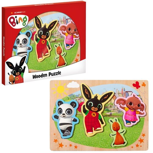 Bing Konijn Bing Konijn Houten Puzzel Bing Konijn Bing Konijn Houten Puzzel