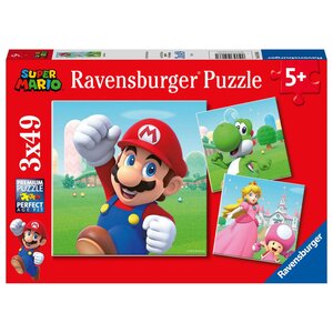 Super Mario Super Mario Puzzel - 3 x 49 stukjes - Ravensburger Super Mario Super Mario Puzzel - 3 x 49 stukjes - Ravensburger