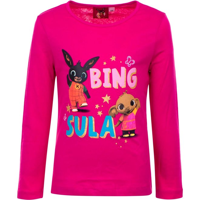 Bing Konijn Longsleeve Shirt - Fuchsia