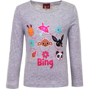 Bing Konijn Bing Konijn Longsleeve Shirt - Grijs Bing Konijn Bing Konijn Longsleeve Shirt - Grijs
