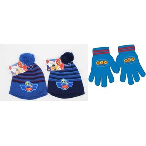Brandweerman Sam Brandweerman Sam Handschoenen met Pompon Muts Brandweerman Sam Brandweerman Sam Handschoenen met Pompon Muts