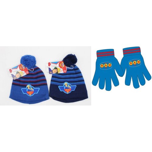 Brandweerman Sam Brandweerman Sam Handschoenen met Pompon Muts Brandweerman Sam Brandweerman Sam Handschoenen met Pompon Muts