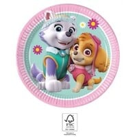 8 Paw Patrol Gebaksbordjes Skye en Everest - Eco Friendly