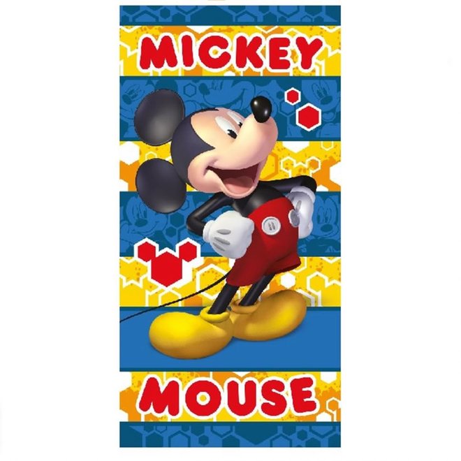 Mickey Mouse Badlaken / Strandlaken - Sneldrogend