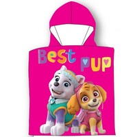 Paw Patrol Badponcho Roze - Sneldrogend