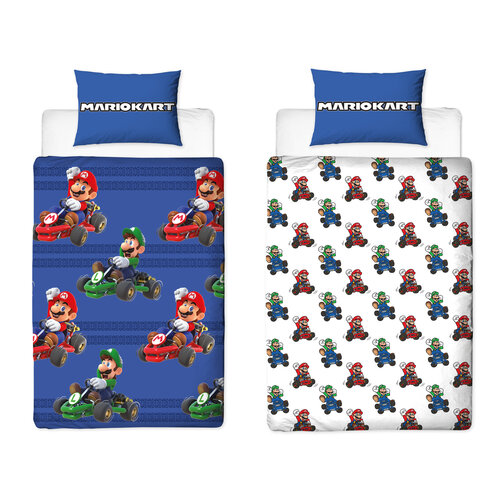 Super Mario Super Mario Dekbedovertrek 140 x 200 cm - Dubbelzijdig Super Mario Super Mario Dekbedovertrek 140 x 200 cm - Dubbelzijdig