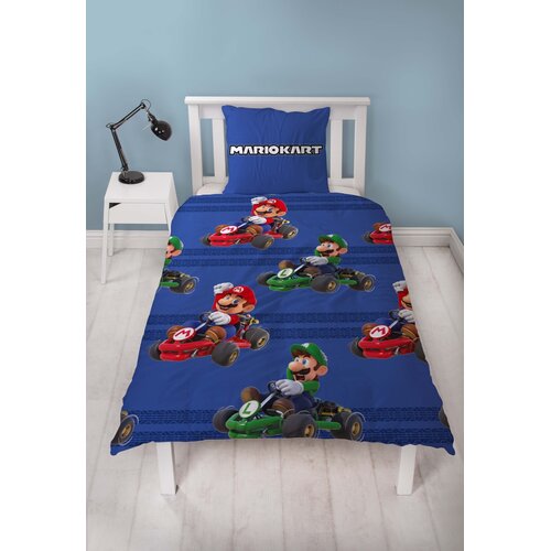 Super Mario Super Mario Dekbedovertrek 140 x 200 cm - Dubbelzijdig Super Mario Super Mario Dekbedovertrek 140 x 200 cm - Dubbelzijdig